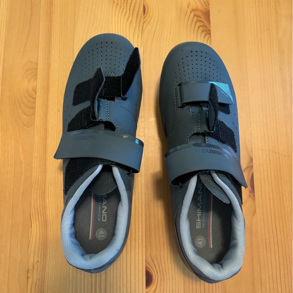 Bike shoes with delta clips for peloton